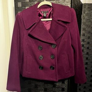 INC International Concepts Rich Purple Peacoat